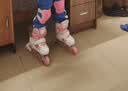 EVERVON轮滑鞋儿童溜冰鞋男女童旱冰鞋KJ-337粉色附护具头盔S号适31-34码 实拍图