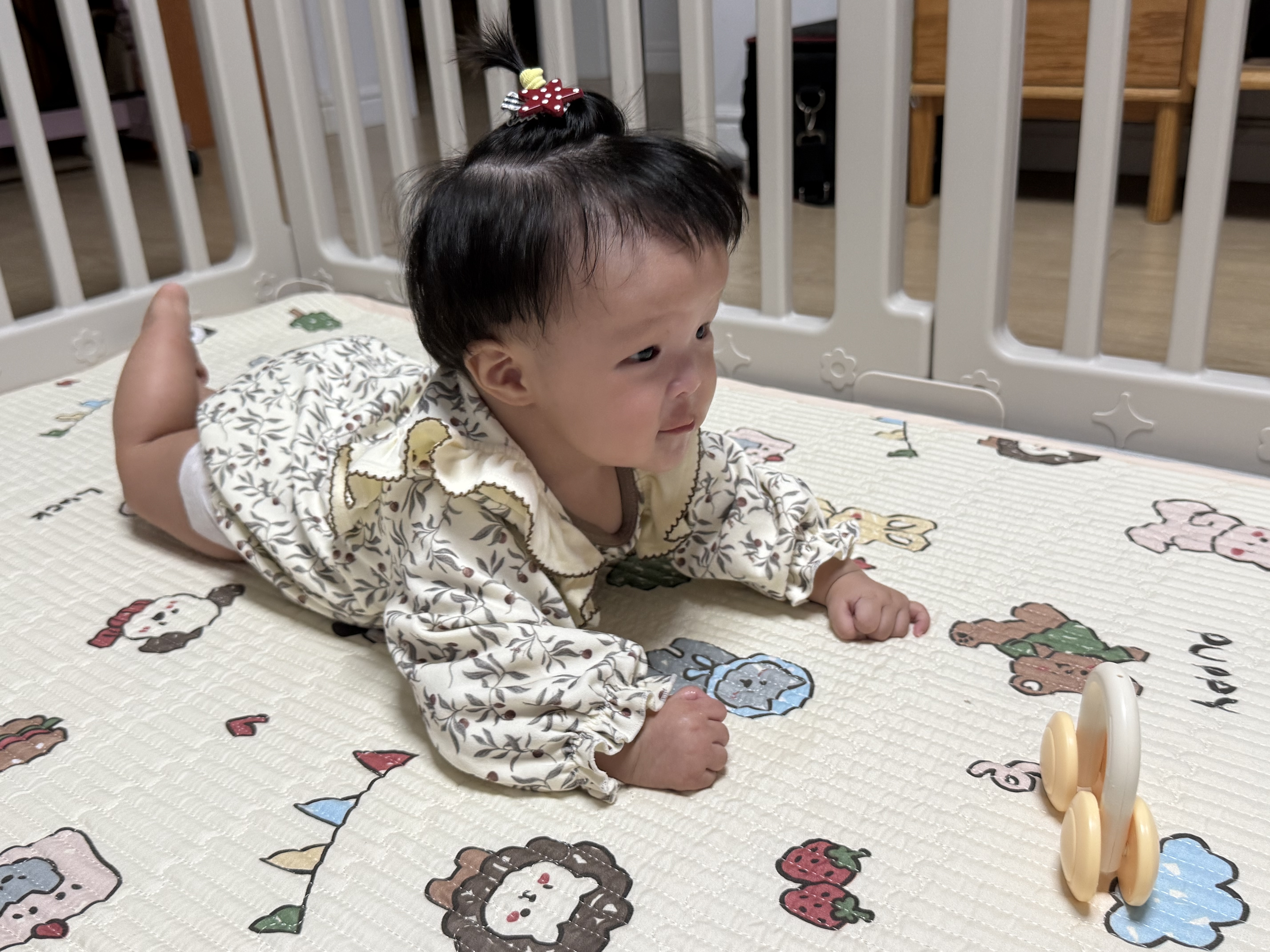 贝易大自然围栏地上爬爬垫婴儿客厅室内宝宝爬行垫儿童游戏围栏地垫 单围栏 - 150*180CM 实拍图