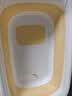 日康（rikang）婴儿洗澡盆折叠盆电子感温浴盆+浴网 RK-X1048-3浅桔黄 实拍图