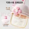 小土豆（potato）儿童水杯PP直饮杯外出便携个性吸管杯带背带300ml 浅晴粉 实拍图