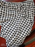 新款睡裤女夏款绵绸短裤人造棉沙滩裤速干印花宽松家居大码休闲裤 黑白格子 XL 130-160斤 实拍图