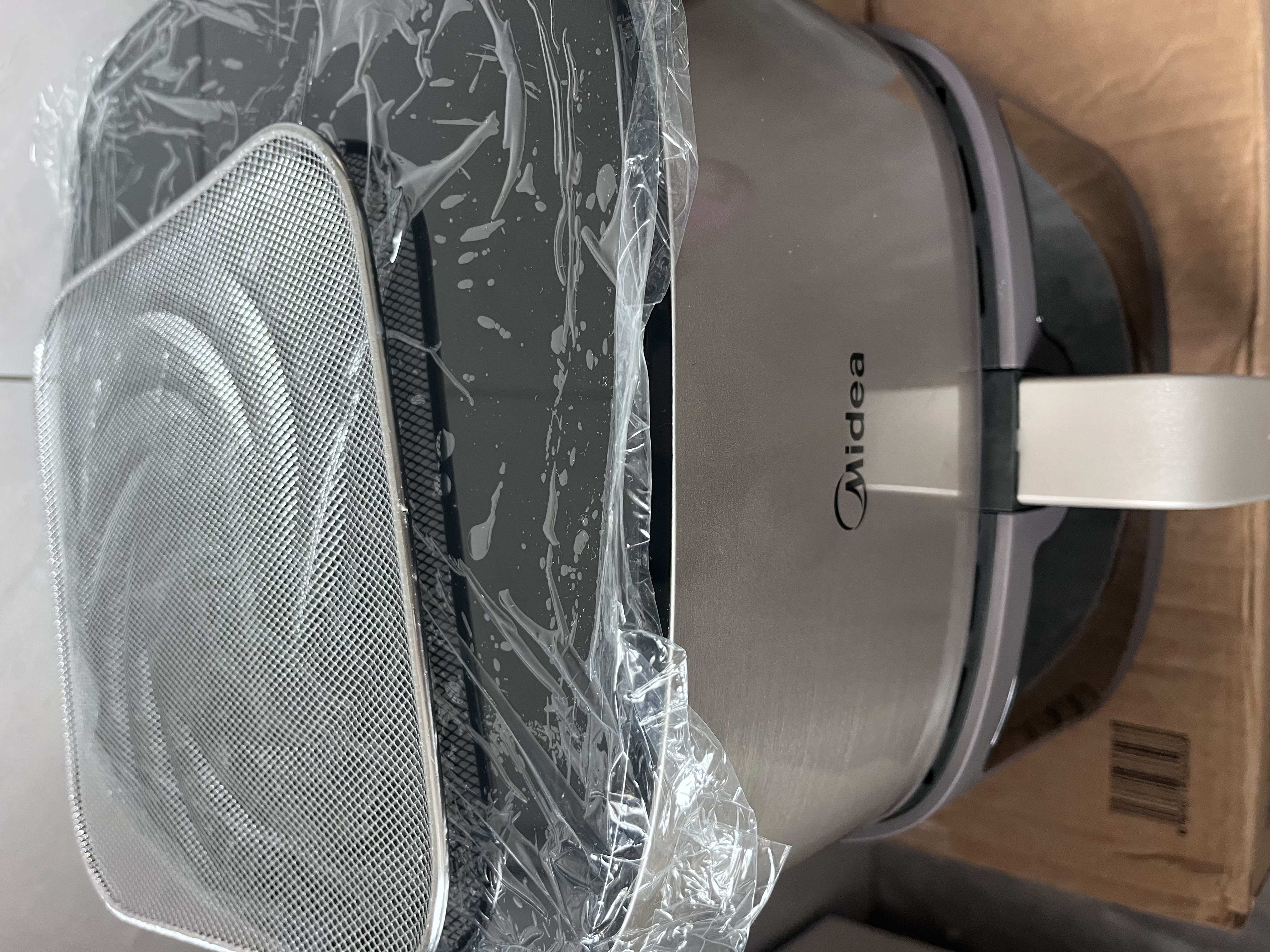 美的（Midea）【品牌直营】炎烤系列空气炸锅免翻面家用大容量上下双热源透明可视多功能电炸锅全自动智能触控 【大炎烤】可拆净烟滤网 6.5L 实拍图