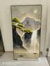 好久不见流水生财玄关装饰画新中式入户门竖版壁画山水画背景墙挂画 实拍图