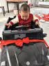 福儿宝（FUERBAO）奔驰授权儿童电动车六驱可坐大人遥控玩具车小孩宝宝双人越野送礼 六驱黑+防爆软胎+可坐大人+双油门+双皮座+后备箱 实拍图
