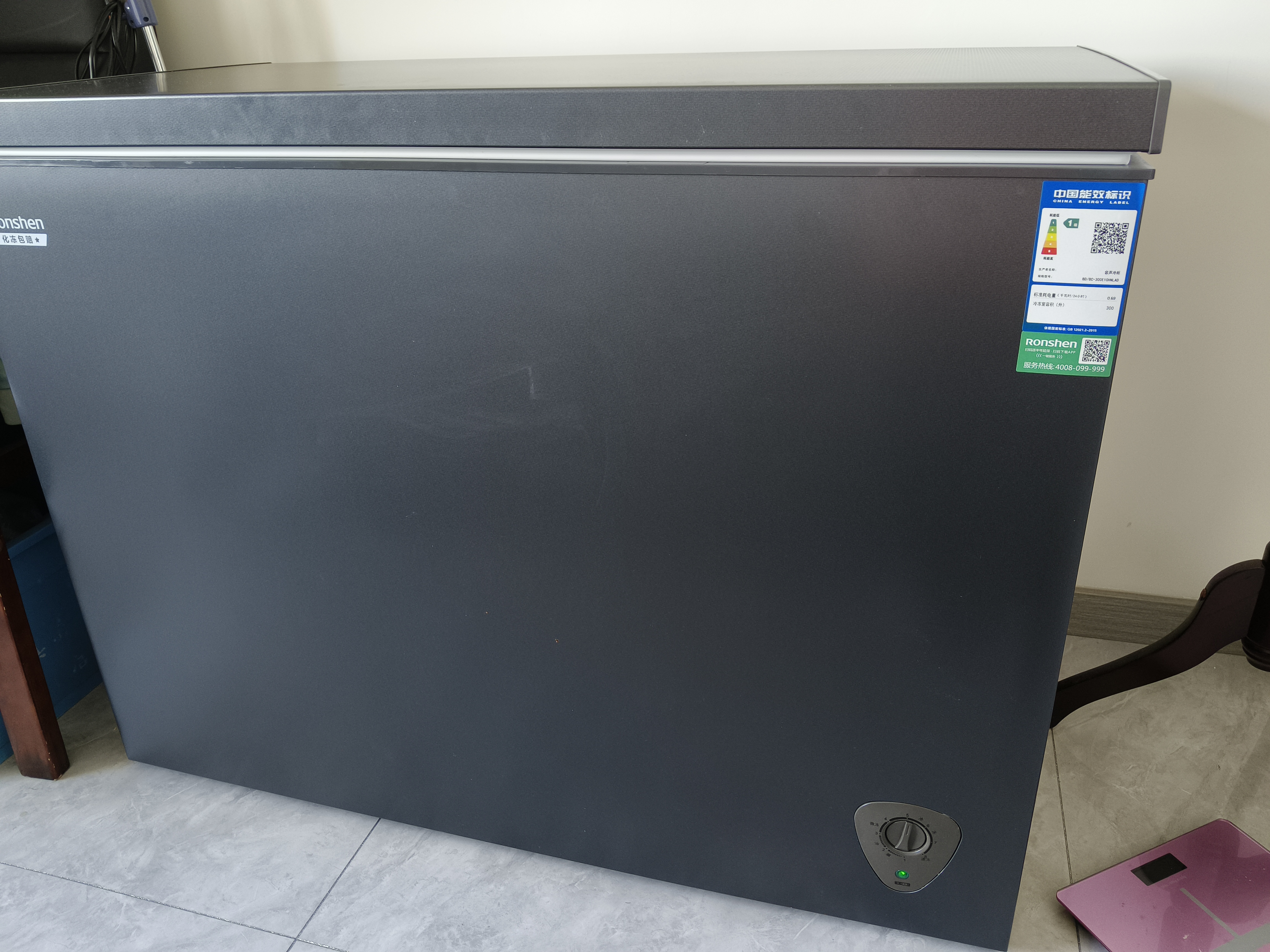 容声冰柜家用小型冷冻柜100/200/300升大容量一级能效商用无需频繁除霜 300升 PCM钢板内胆丨减霜80%丨长1.1米 实拍图