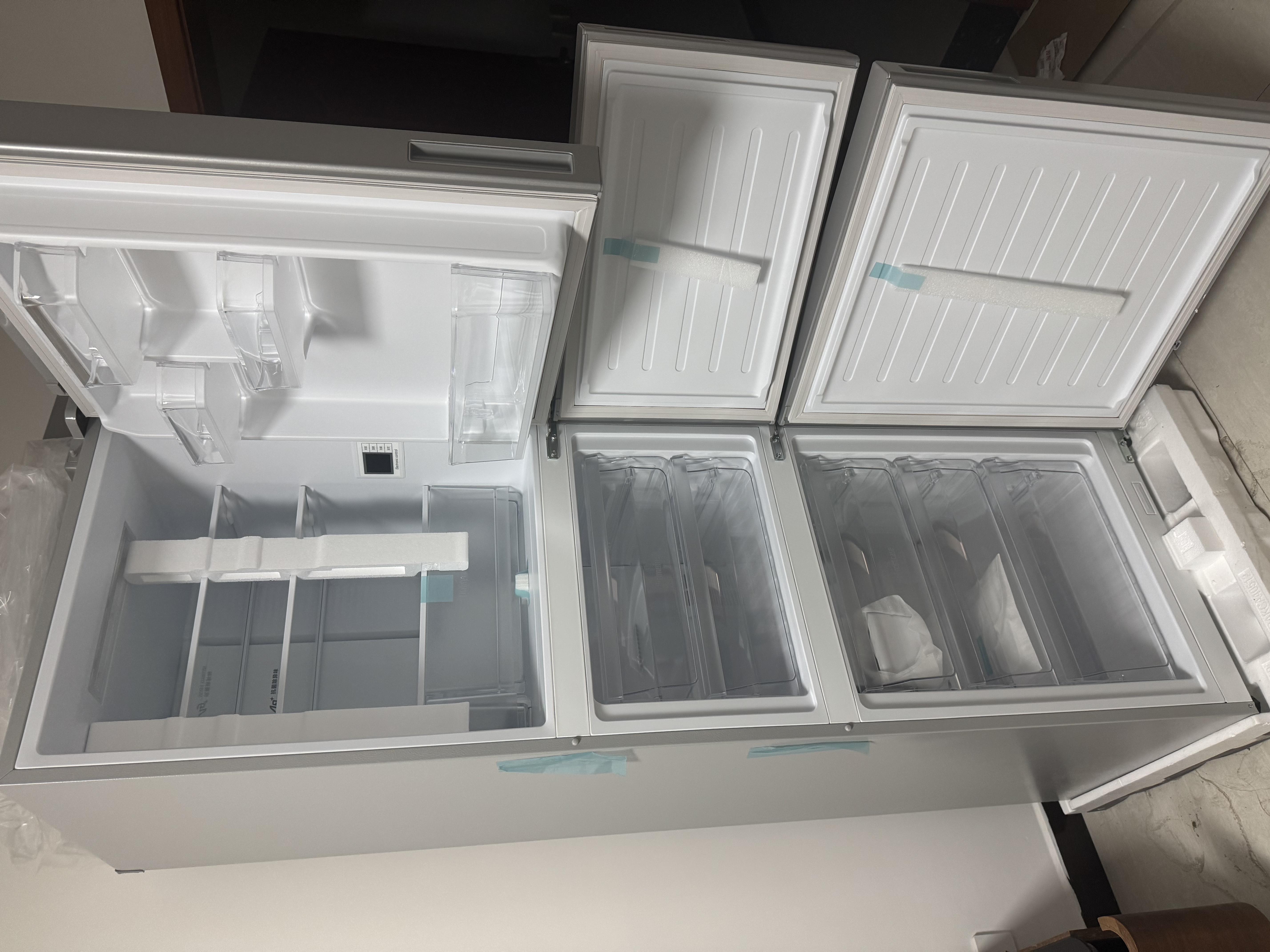 松下（Panasonic）Xtra蔓越莓300L三开门冰箱家用小型超薄自动制冰一级能效风冷无霜NR-XC30GJB-S【国家补贴】 实拍图
