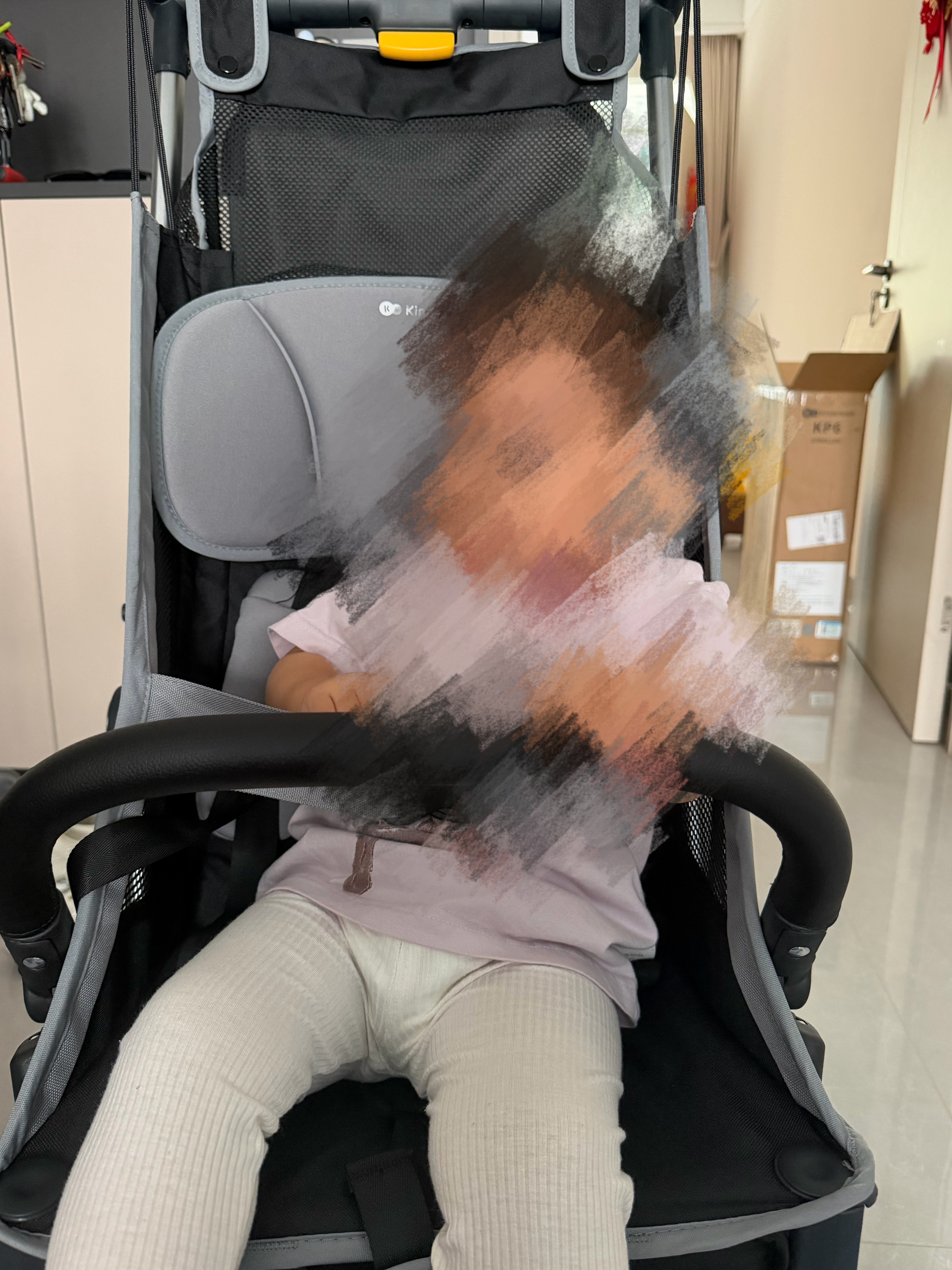 KinderKraft【品牌热销】口袋推车可坐可躺遛娃神器轻便一键收车婴儿推车轻便 KP6躺睡款+扶手组合装【酷酷灰】送脚托 实拍图