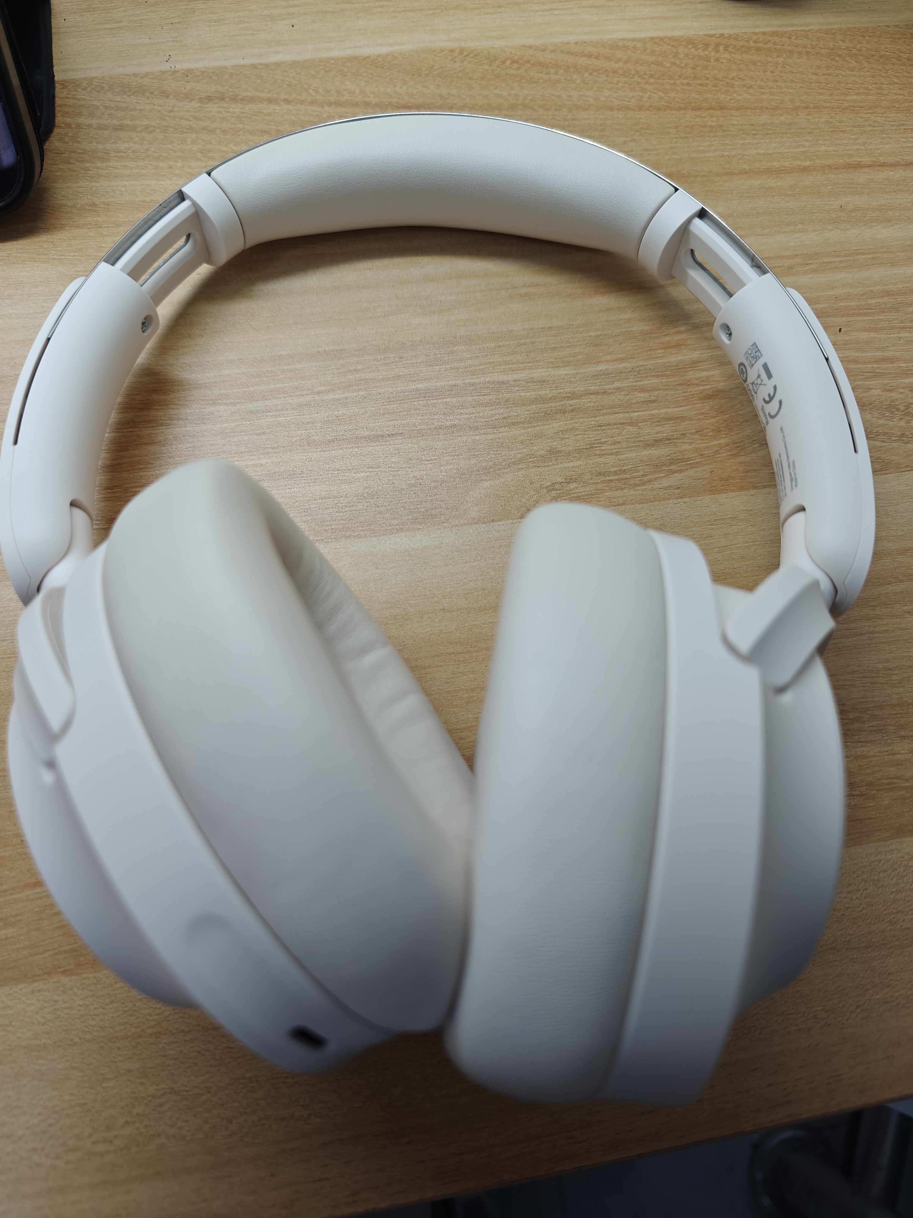 QCY H3S 头戴式-56dB主动降噪【双金标+A级降噪认证】7麦蓝牙耳机无线有线游戏低延迟超长续航 白色 实拍图