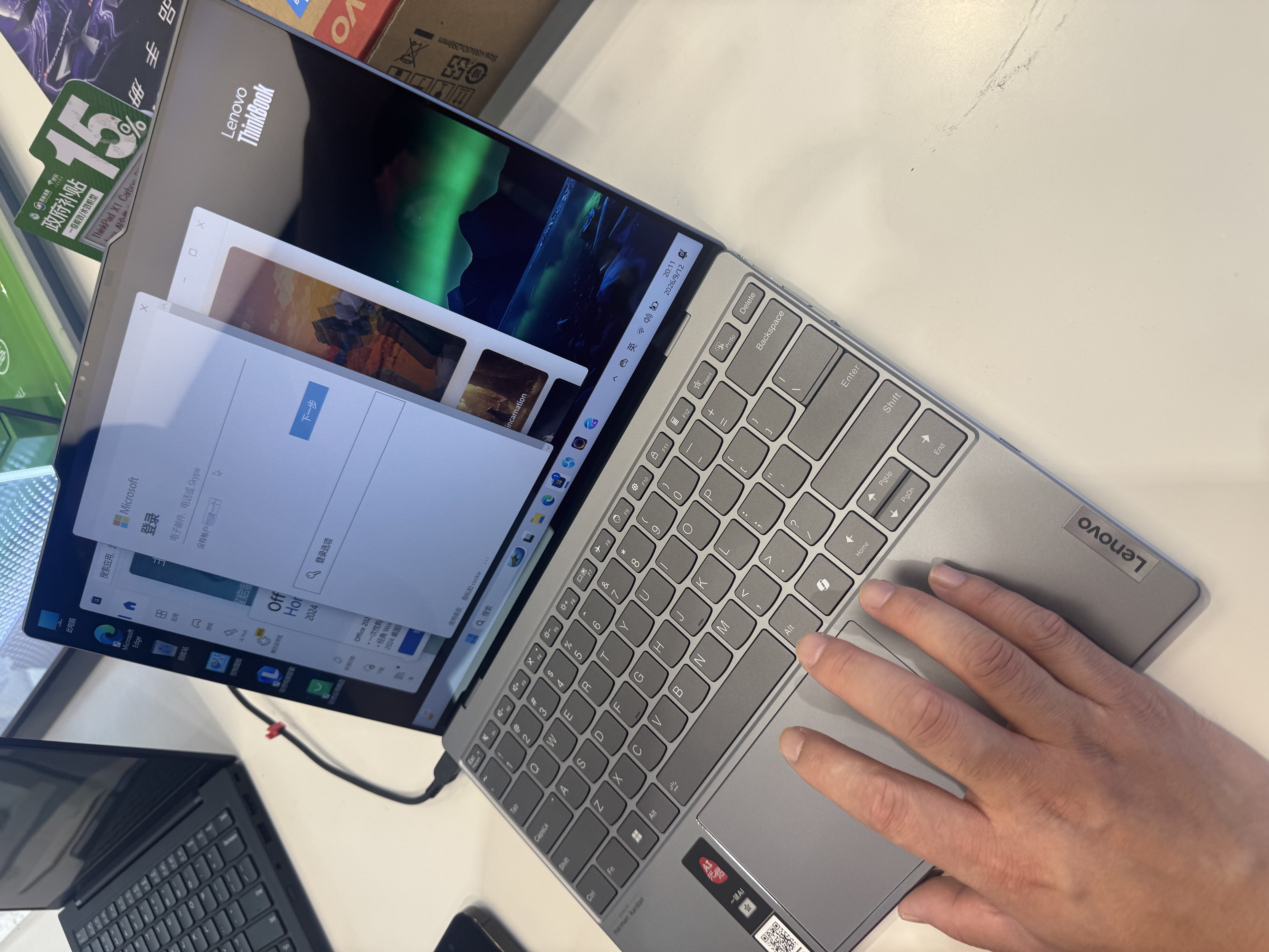 ThinkPad【国家补贴15%】联想笔记本电脑ThinkBook X 酷睿Ultra5 13.5英寸 32G 1T 2.8K AI高刷触控屏 实拍图