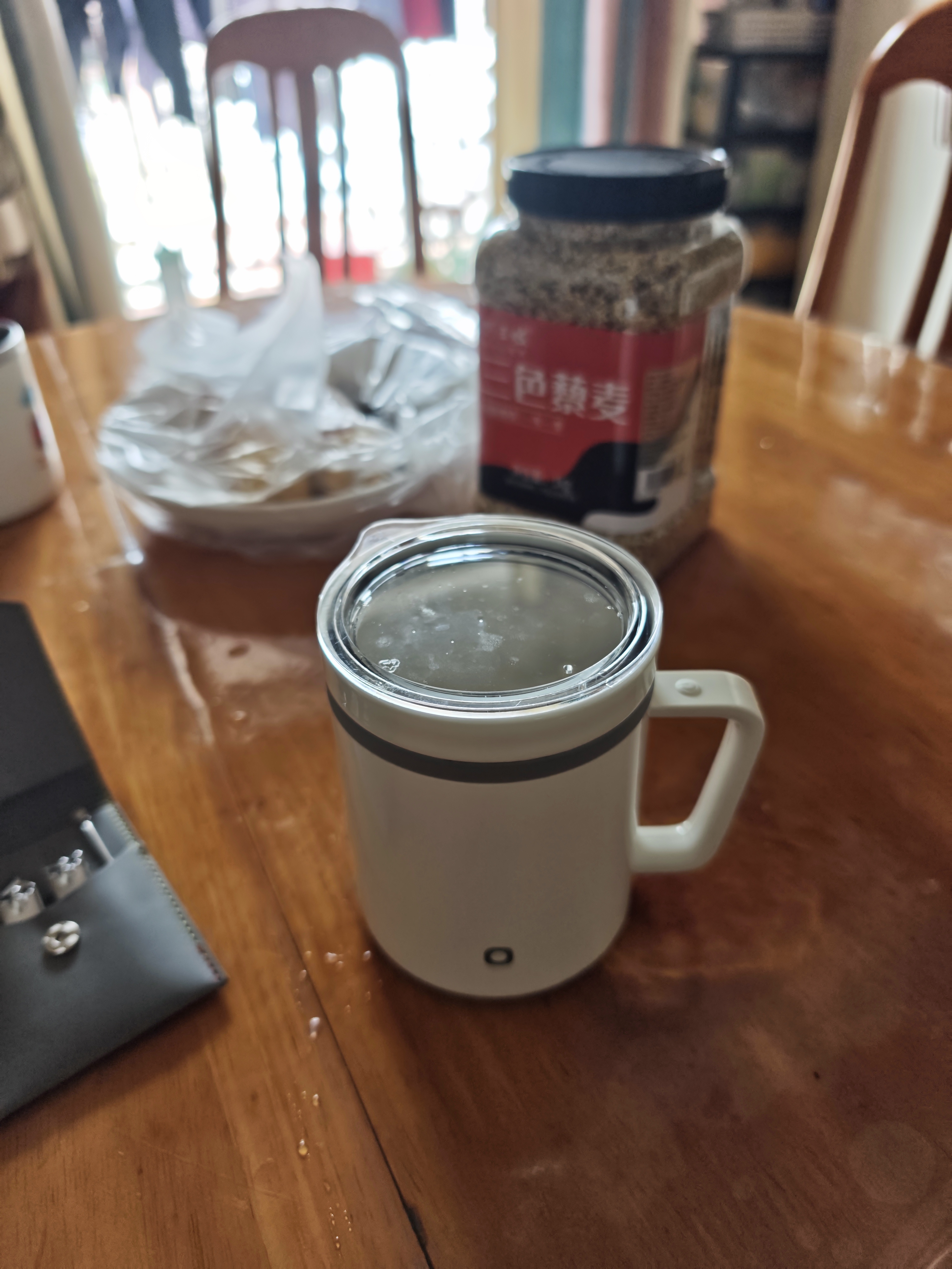 京东京造 小旋风Mute电动搅拌杯 骨瓷陶瓷咖啡杯自动中秋【316转子】360ML 实拍图