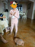顶瓜瓜女童秋衣秋裤套装小女孩睡衣春秋薄长袖儿童保暖内衣套装粉色130 实拍图