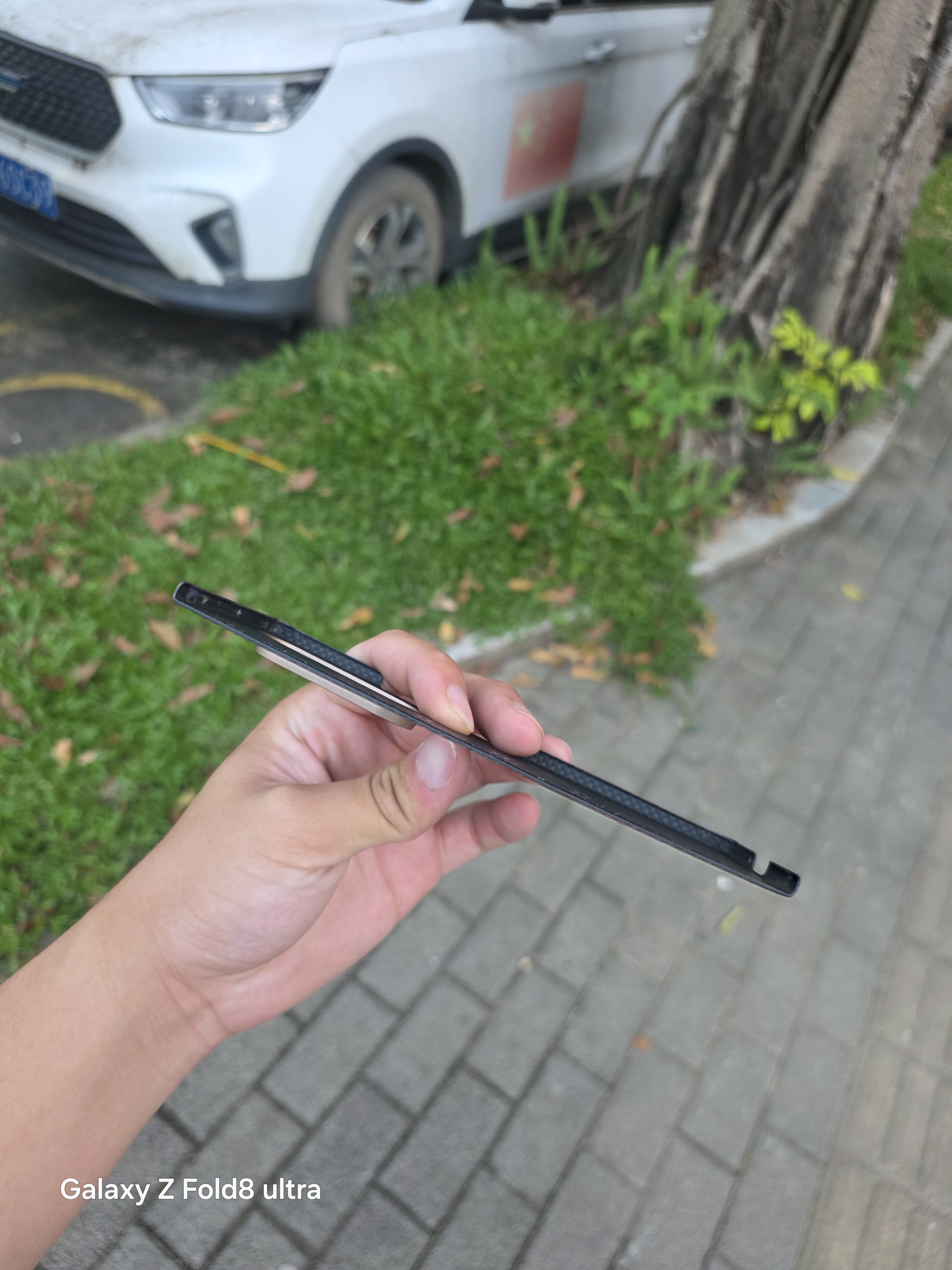 PITAKA适用三星zfold7手机壳w26手机壳磁吸折叠凯夫拉芳纶纤维超轻薄亲肤防滑抗指纹手机保护套商务 日落 实拍图