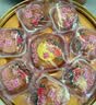 元朗荣华七星伴月月饼礼盒装780g 三蛋黄白莲蓉香港荣华广式中秋月饼送礼 实拍图