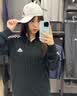 adidas通勤休闲三条纹连帽夹克早秋外套卫衣男装阿迪达斯轻运动   黑色/白   2XL 实拍图