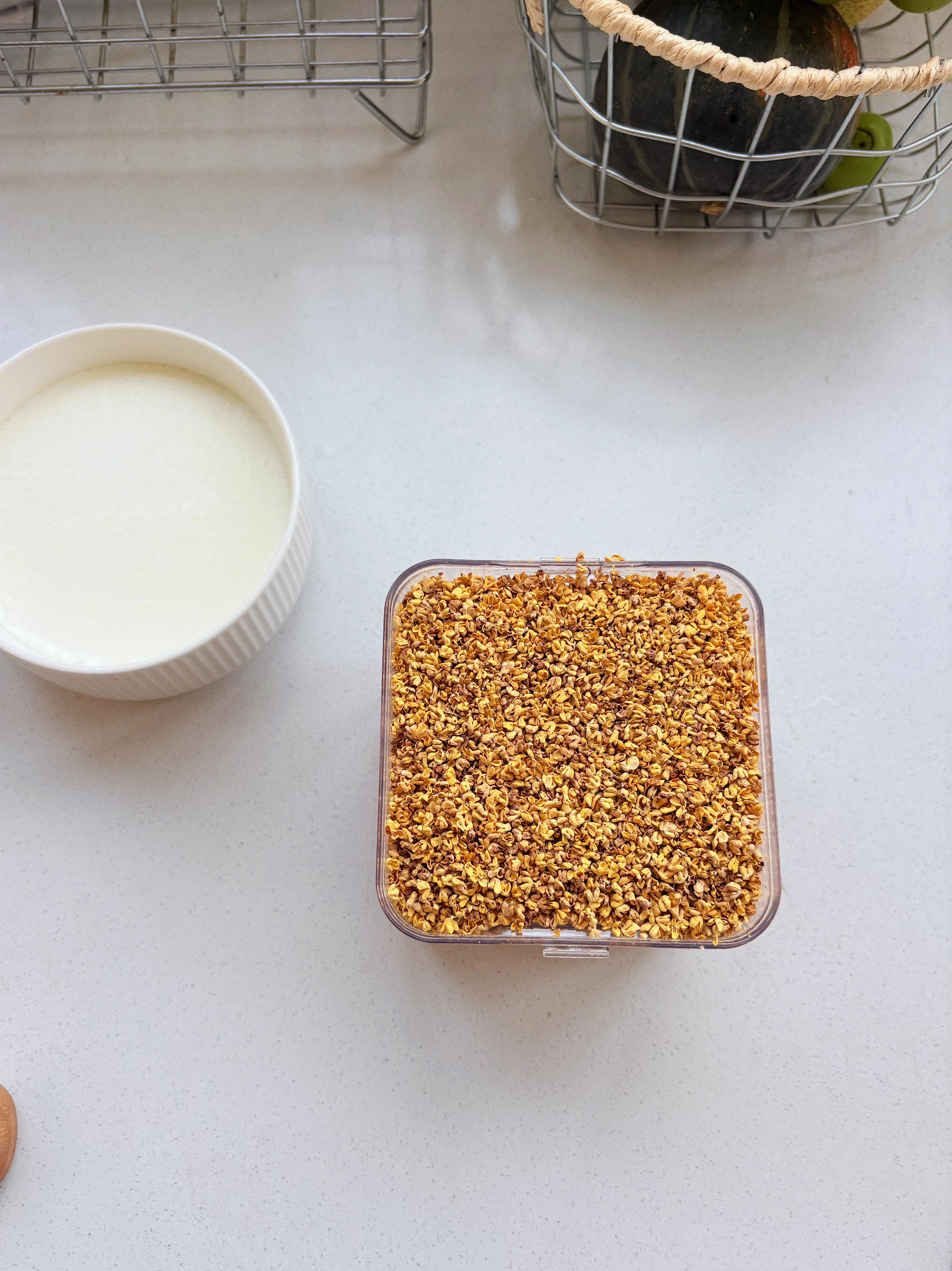贡苑【头茬新花】特级有机冻干桂花干60g食用级无熏硫搭红茶桂花酱糕 实拍图