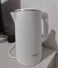 海尔恒温电热水壶1.5L 速热烧水壶煮茶壶冲泡奶粉调奶器 保温除氯不锈钢加热盘电热水壶208F珊瑚粉 实拍图