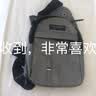 新款牛津布包潮流商务胸包男女单肩包帆布休闲背包防刮耐磨斜挎包 深灰色【简约时尚】 实拍图