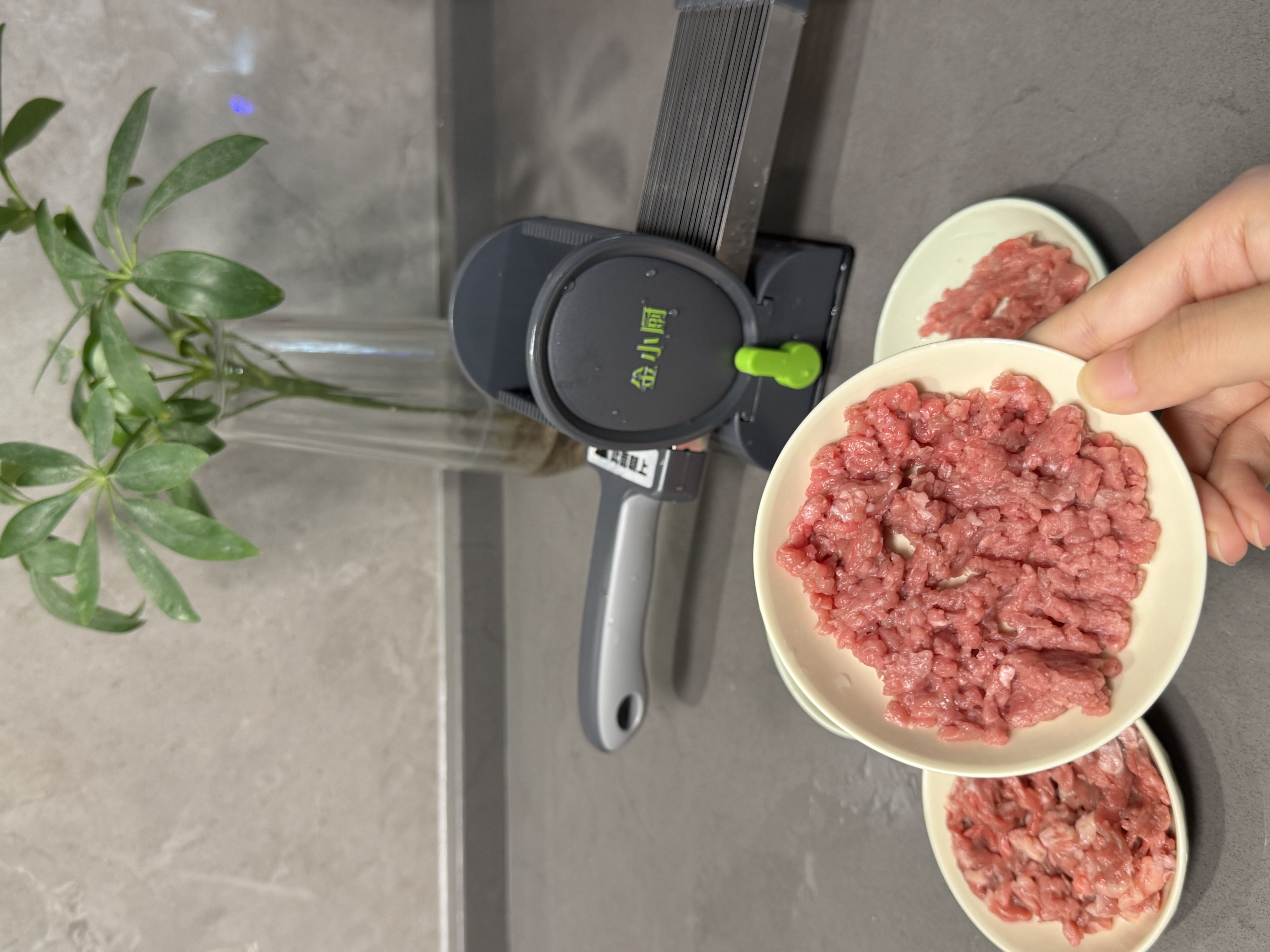 金小厨切肉神器多功能家用薄片切肉丝肉丁肉沫肉条厨房手动鲜肉切肉机 二代升级款&太空青柠【送磨刀器+清洁刷+软胶刷+挂钩】 实拍图