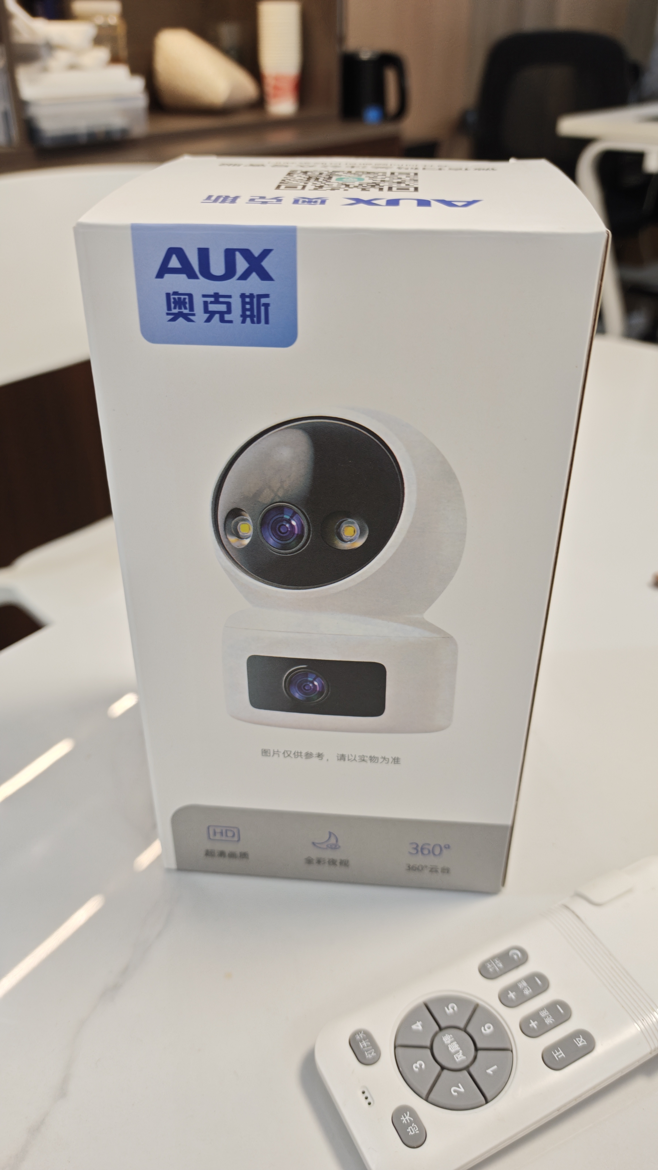 奥克斯1600万像素AI无线摄像头4G无需网络终身免费手机远程家用室内免插电360度监控器带夜视 实拍图