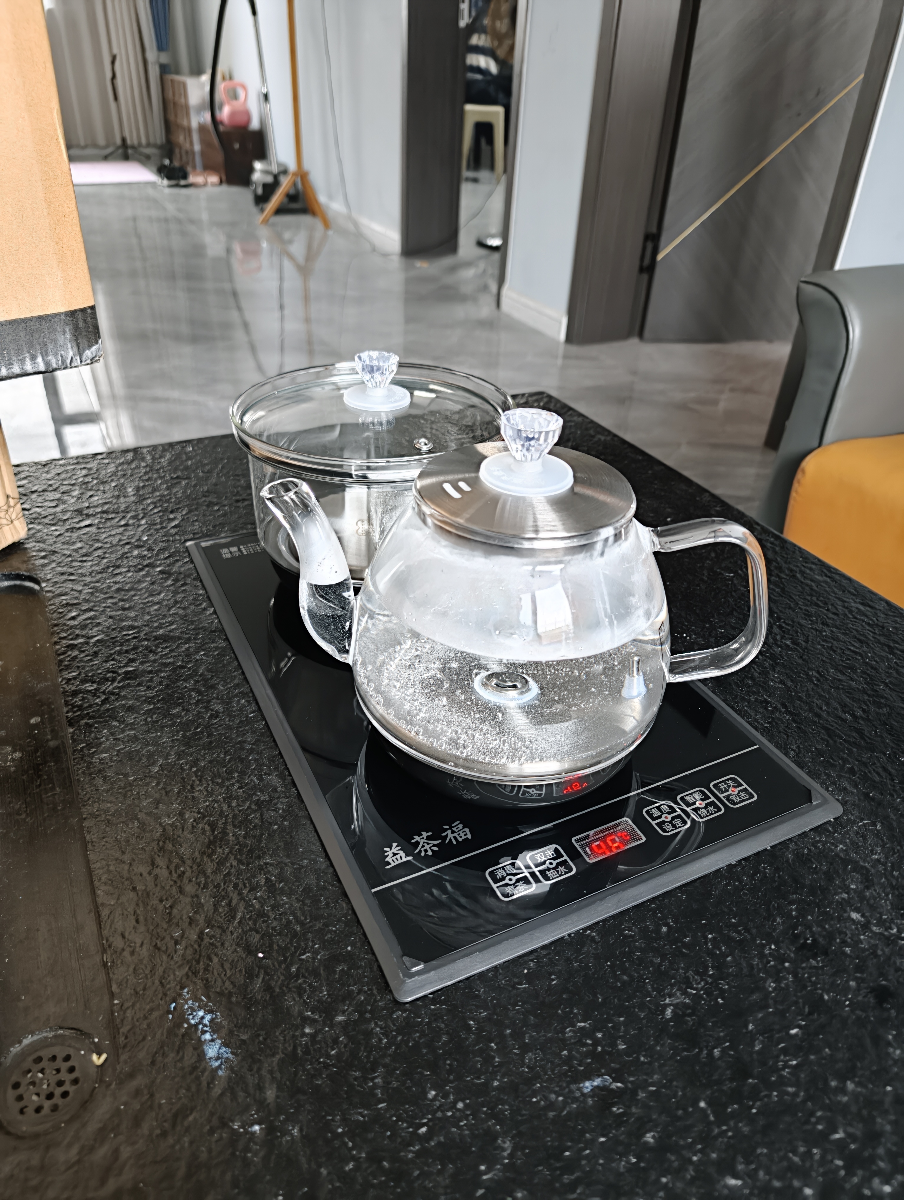 琦轩源 哥窑懒人自动茶具套装家用客厅泡茶神器中式功夫茶杯高档泡茶器 实拍图