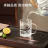 京东京造 玻璃杯 耐高温泡茶水咖啡杯子六色马克杯300ml六只装 实拍图