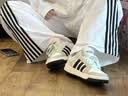 adidas ENTRAP美式校园风运动鞋少年感复古篮球风板鞋阿迪达斯 白色/矾土棕/黑色   42 实拍图