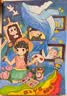 美邦祈富A4荷兰白卡纸200g马克笔专用纸手抄报画纸马克纸手绘纸学生手工折纸剪纸加厚硬卡25张/袋 实拍图