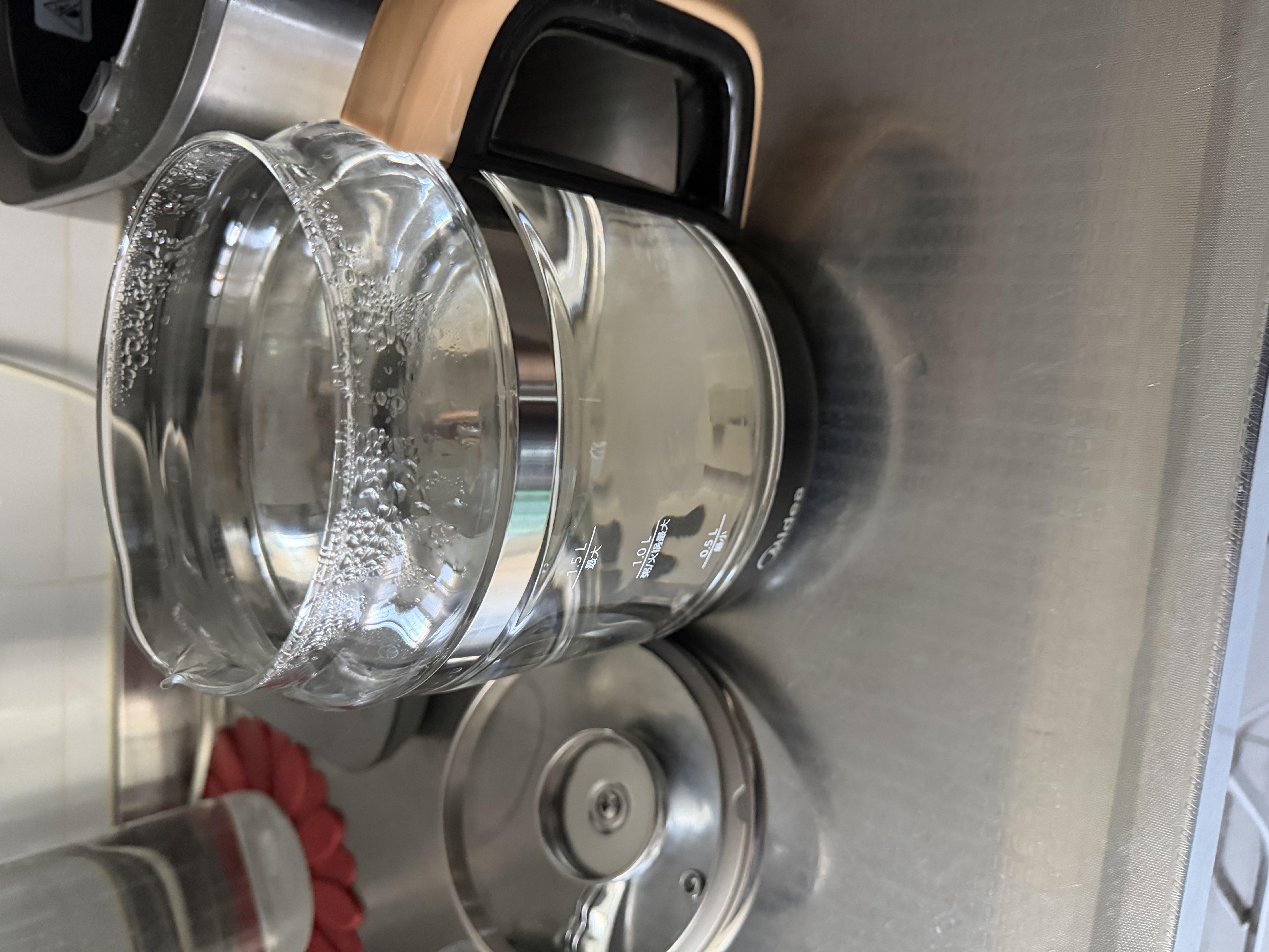 美的（Midea）养生壶花茶壶煮茶器 全自动恒温烧水壶 316L不锈钢调奶器1.5L大容量煮茶壶18大功能MK-GE1703Pro 实拍图