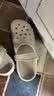 名创优品（MINISO）洞洞鞋女夏季外穿沙滩凉鞋防滑厚底踩屎感脚包头凉拖鞋骨白40-41 实拍图