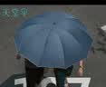天堂伞 加大雨伞三折 经典格纹商务伞10骨大雨伞男女 天际灰 实拍图