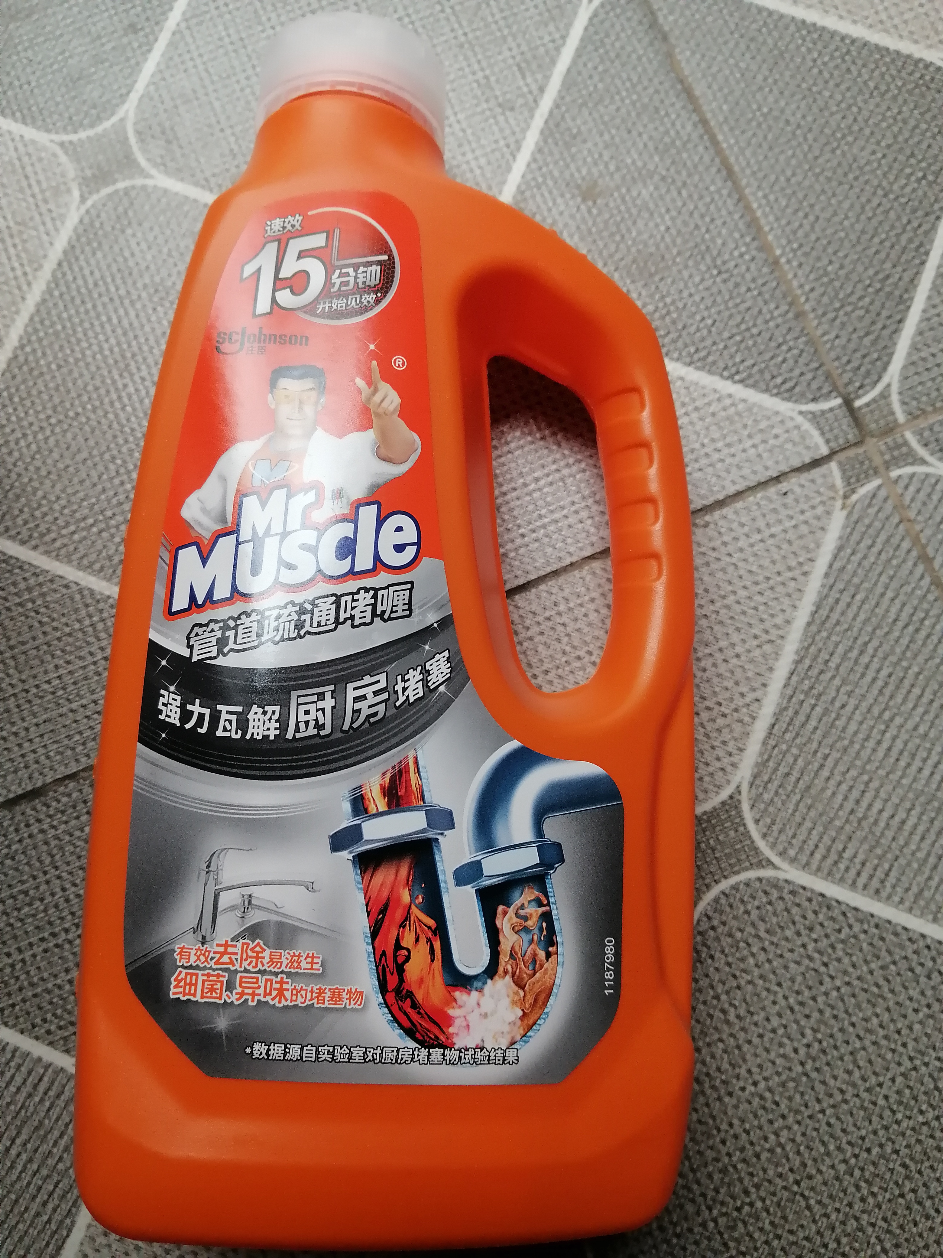 威猛先生（Mr Muscle）管道疏通啫喱 960ml*2瓶 厨房下水道疏通剂厨房管道疏通 实拍图
