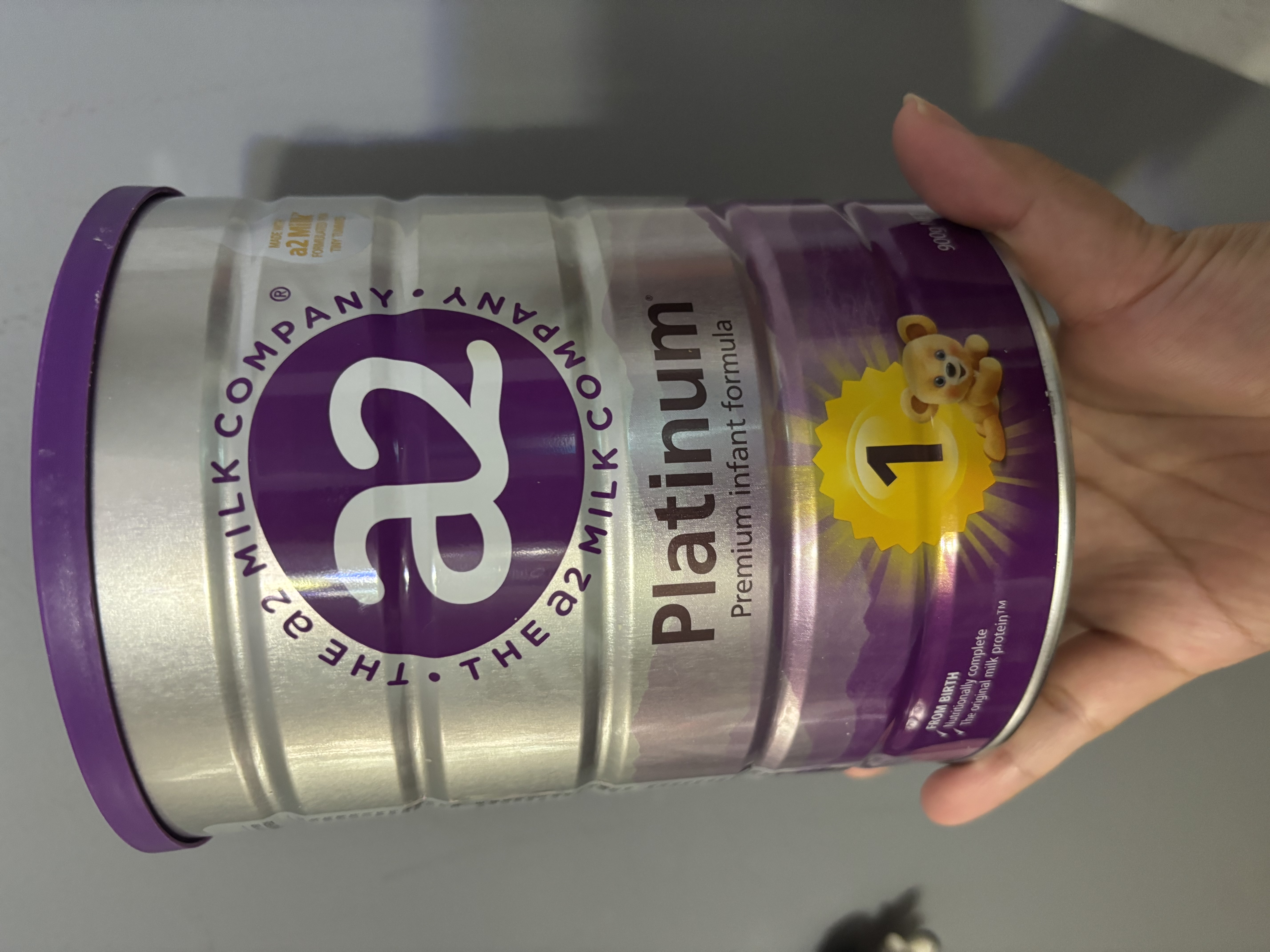 a2奶粉紫白金澳版婴儿配方奶粉1段400g小罐 新西兰草饲+批批严检 实拍图