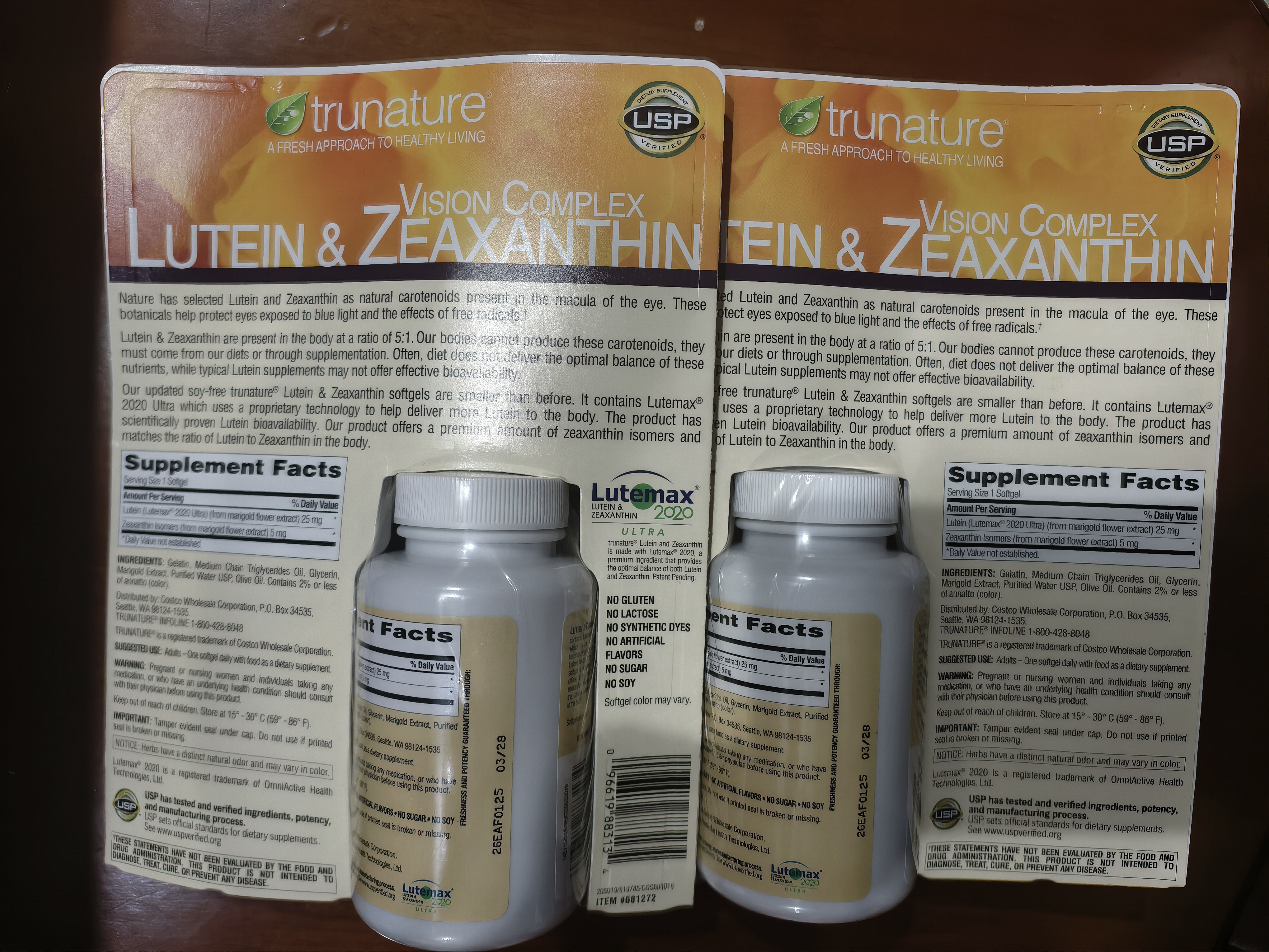 TRUNATURE叶黄素玉米黄素胶囊玉米黄质Lutein 美国原装进口游离型叶黄素 【成人中老年护眼叶黄素】25mg 140粒*1瓶 实拍图