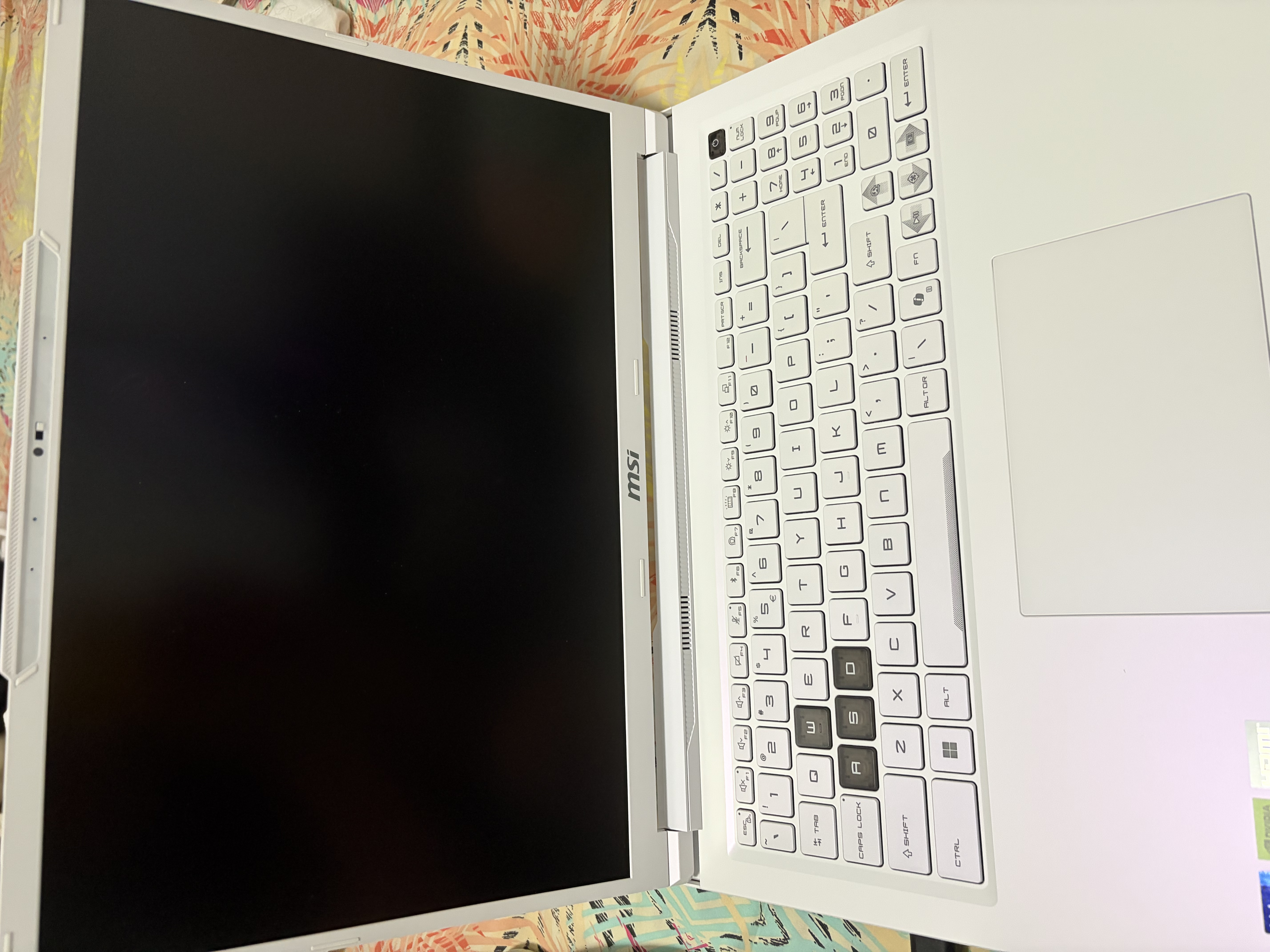 微星（MSI）神影16魔龙姬限定款 16英寸游戏笔记本电脑（酷睿i9-14900HX RTX5060 16G 1TB 2.5K240Hz）星云白 实拍图