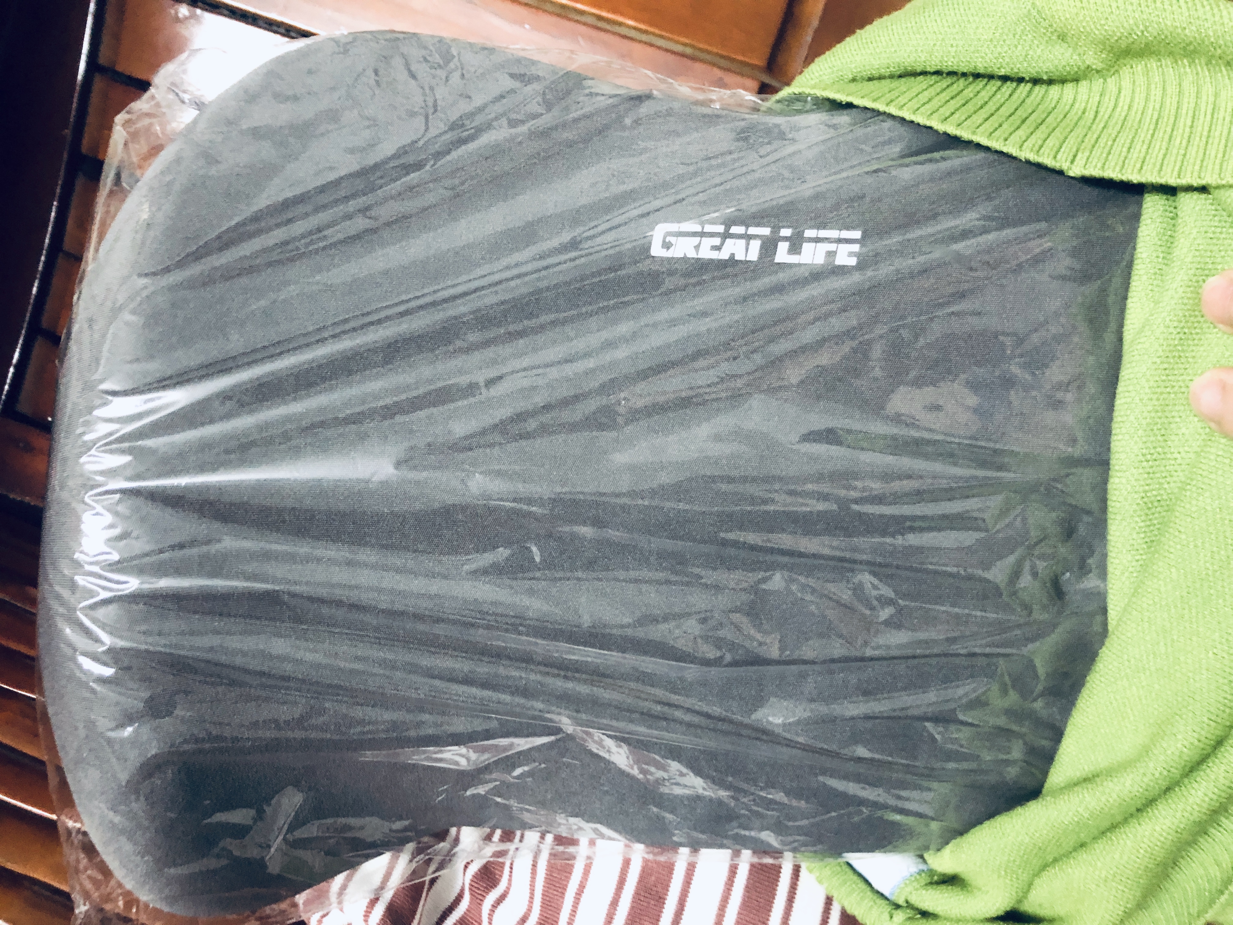 GREAT LIFE汽车腰靠开车护腰靠垫记忆棉靠背垫办公室腰部腰托车用套装腰枕 实拍图
