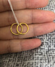 周六福简约足金999黄金耳圈耳环女生日礼物计价AA090923 一对 约1g 实拍图