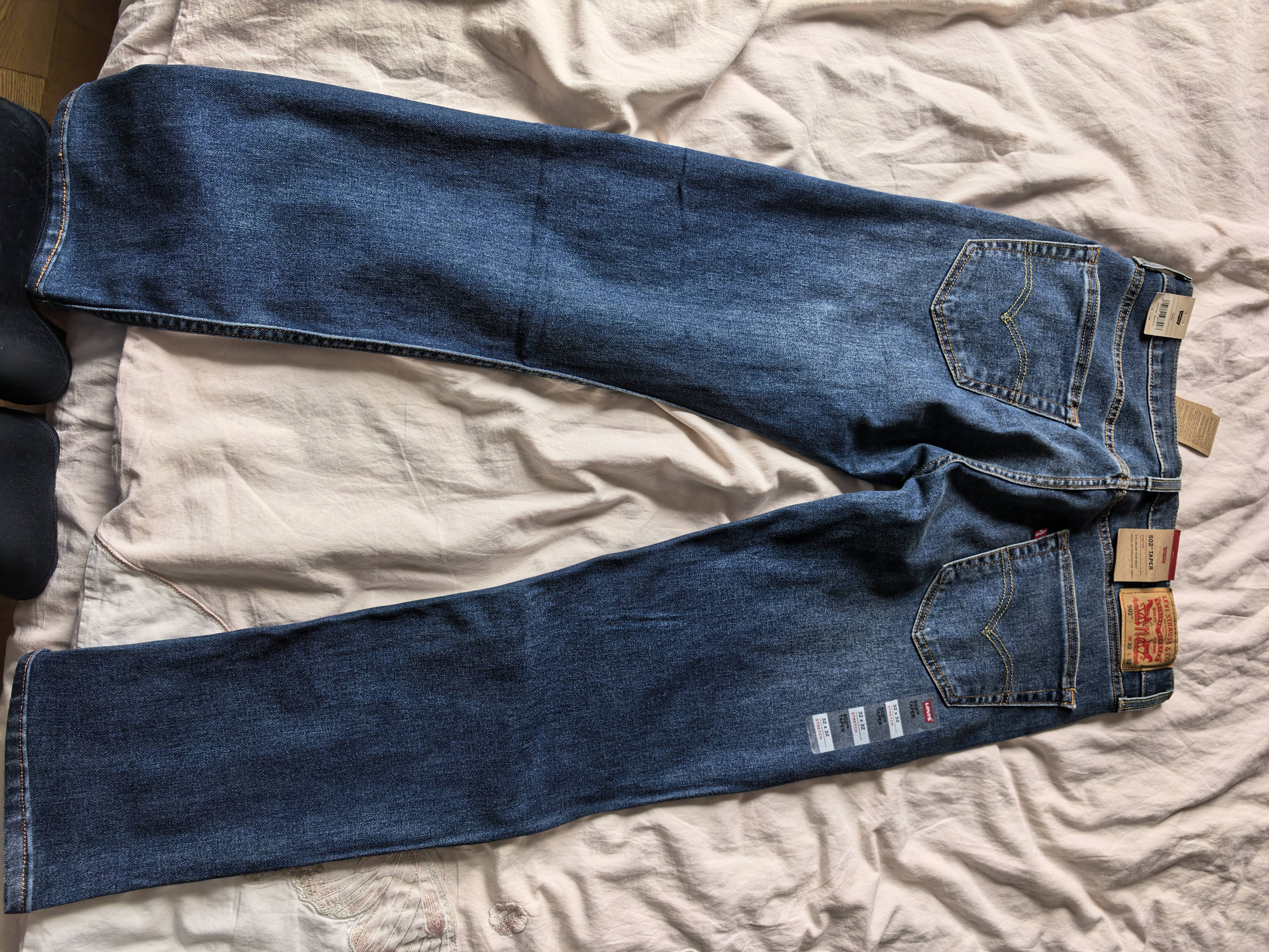 Levi's李维斯26年秋季新款男士美式复古水洗502标准锥形牛仔裤 中蓝色 32 (32) 晒单实拍图