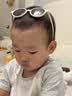 Kocotreekk树婴儿眼镜防晒宝宝墨镜男宝幼儿太阳镜偏光女宝潮杏子灰 实拍图