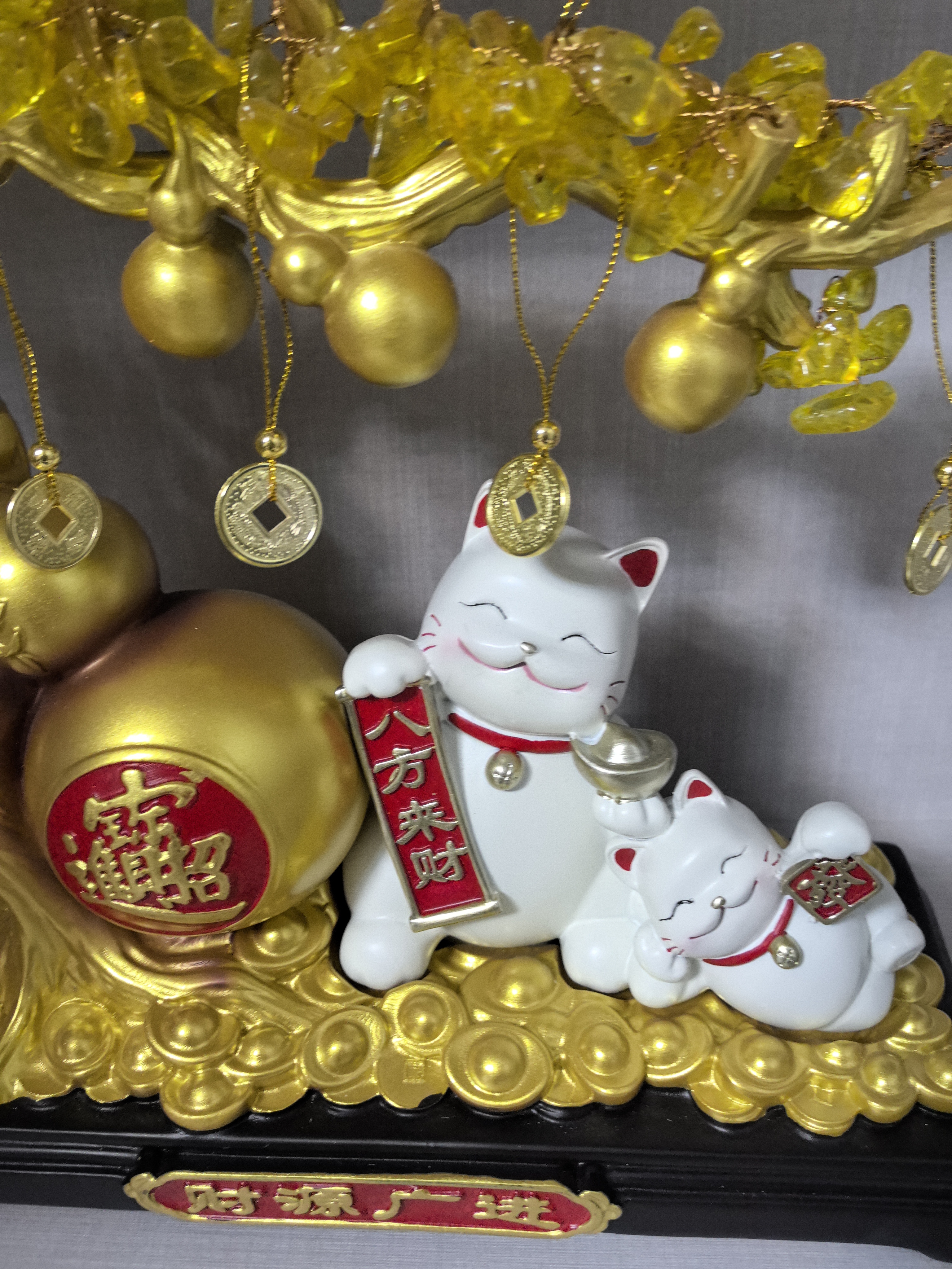 贝汉美（BHM）发财树新店开业大摆件客厅高档招财猫2026新款搬家乔迁礼物装饰品 【京仓当/次日达】加大号送人更有面-财源广进礼盒装 【招财进宝 财福双收】 实拍图