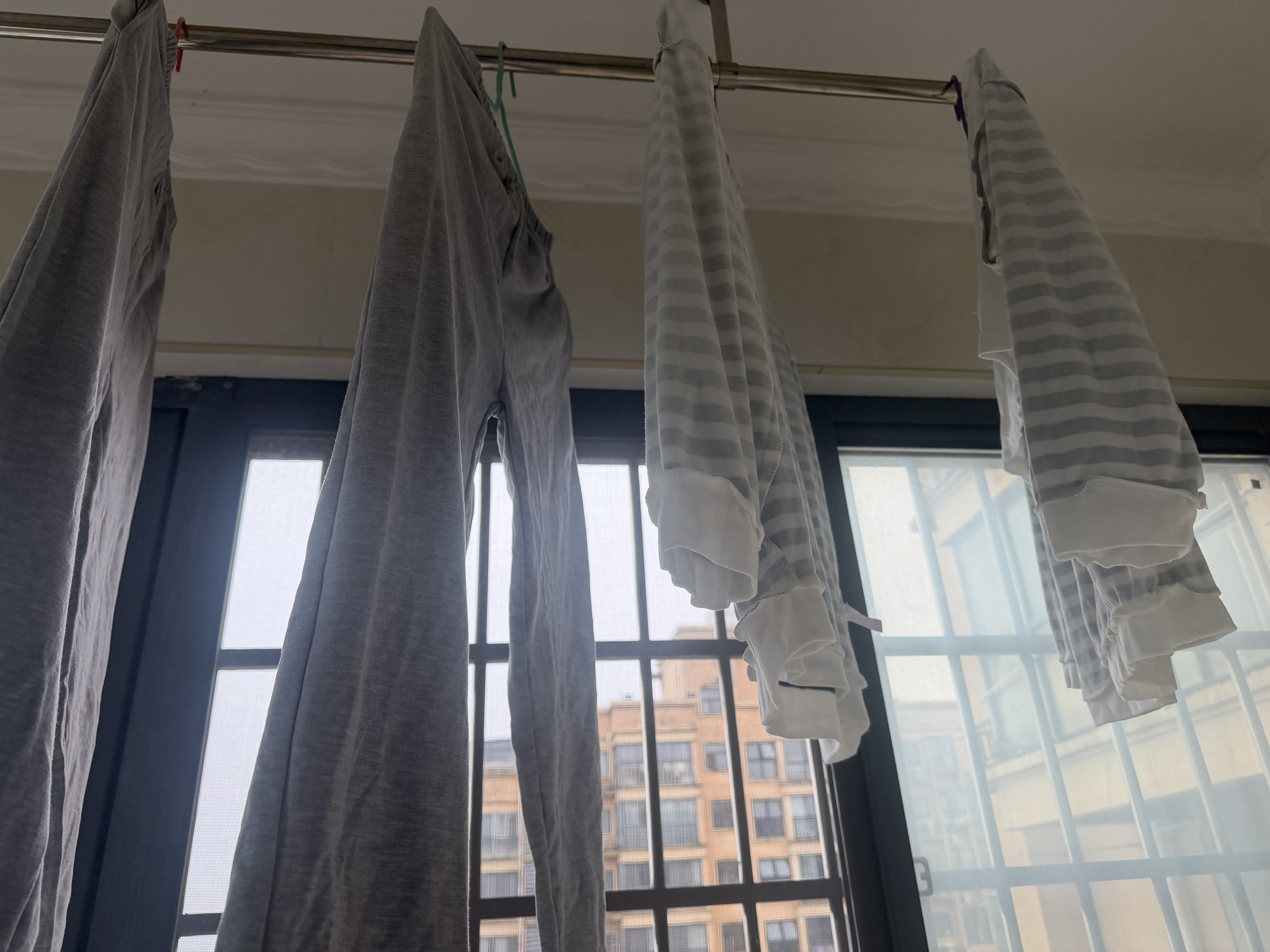芬腾可安（FENTENGCARE）带胸垫睡衣女士春秋季棉质长袖长裤圆领套头家居服两件套可外穿QH 实拍图