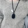 京莹天然黑曜石本命佛吊坠男女款护身符守护神项链送男女友生日礼物 实拍图