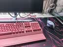 雷蛇（Razer）黑寡妇V3 机械键盘 游戏键盘 104键 RGB背光 游戏电竞 粉晶 绿轴 带腕托 实拍图