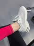 adidas JENNIE同款贝果鞋ASTIR厚底增高老爹鞋阿迪达斯三叶草   灰色   39 实拍图