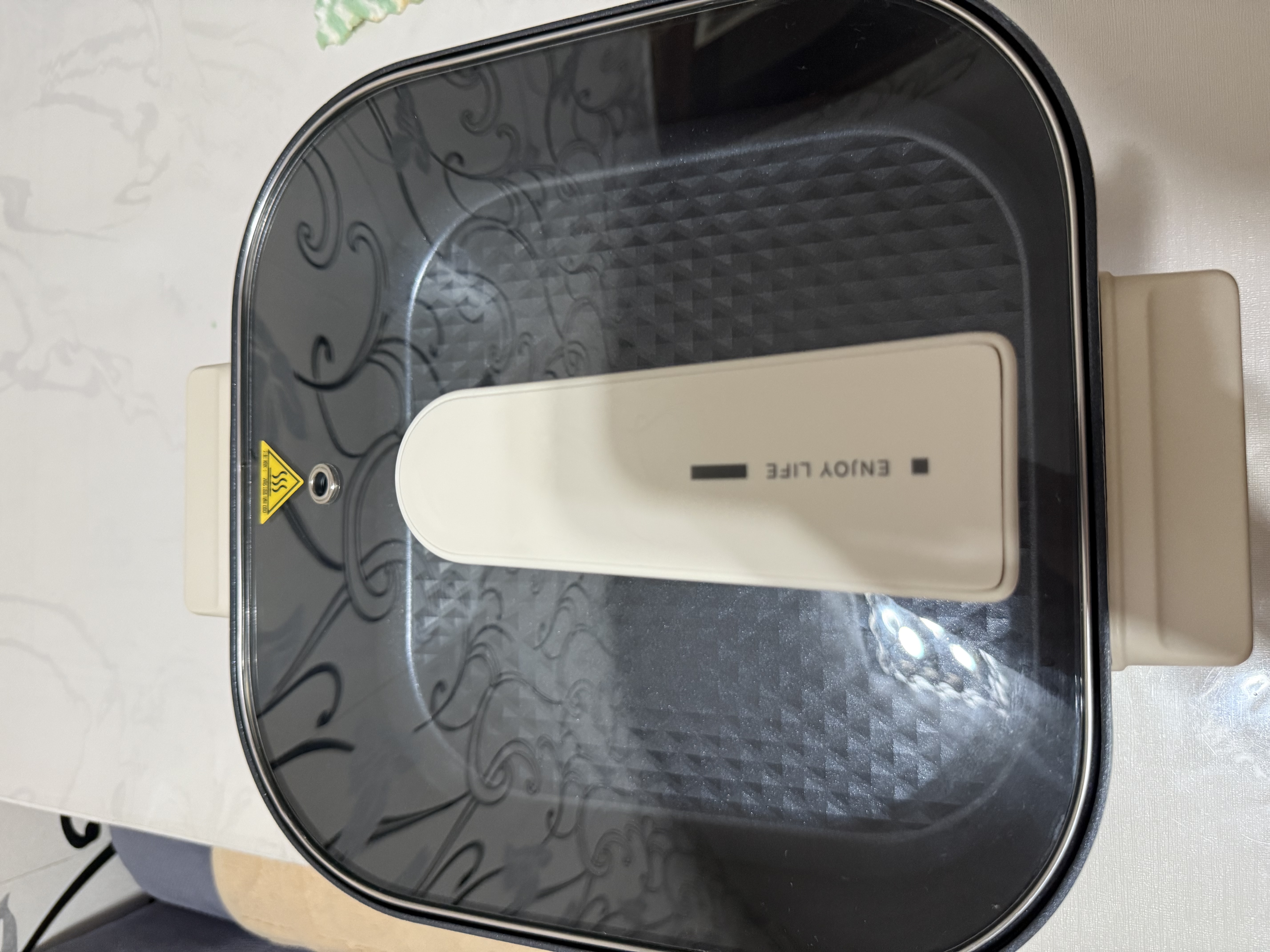 美的（Midea）电火锅 电煮锅 火锅专用锅家用多功能锅料理烤肉电热锅电蒸锅 6.5L多用途锅 HGE3030J04 实拍图