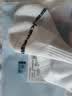 川崎（KAWASAKI）羽毛球袜袜子男毛巾底运动中袜6323（三双装)  白白灰 均码 实拍图