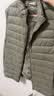 雪中飞秋冬新款男式轻薄羽绒服马甲基础男士短款羽绒秋马甲 浅草绿|4004 2XL 185/104A 实拍图