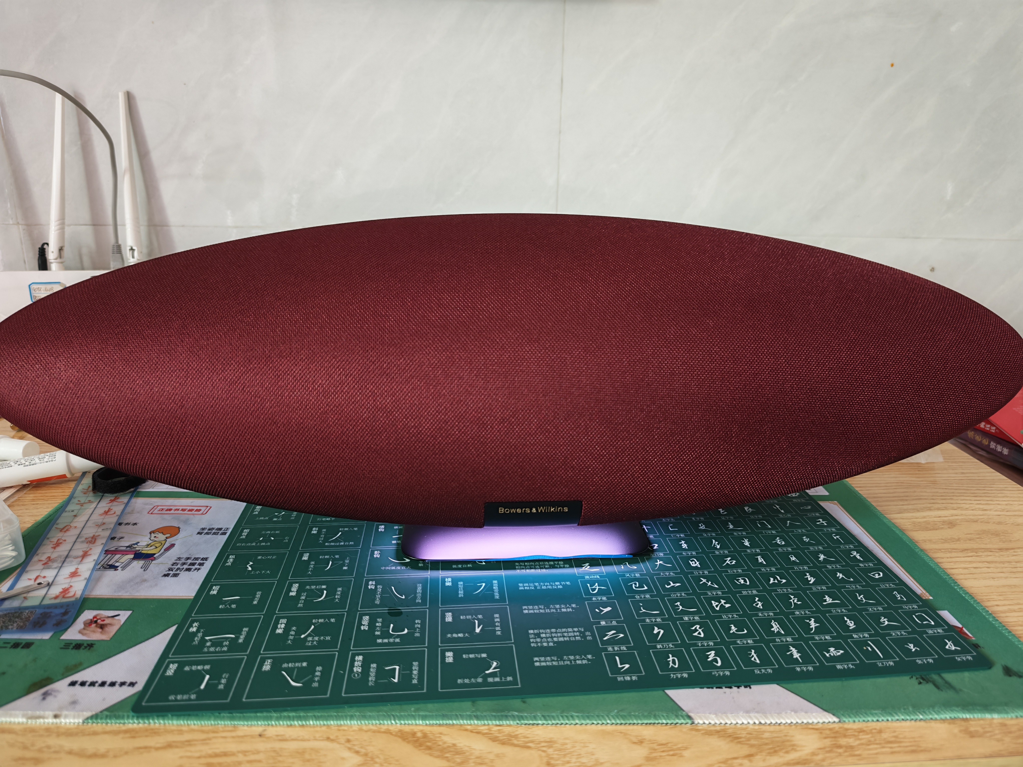 宝华韦健Zeppelin Pro 典藏版【新品上市】齐柏林飞艇6代无线HIFI有源蓝牙音箱B&W桌面音响 勃艮第红限量 实拍图