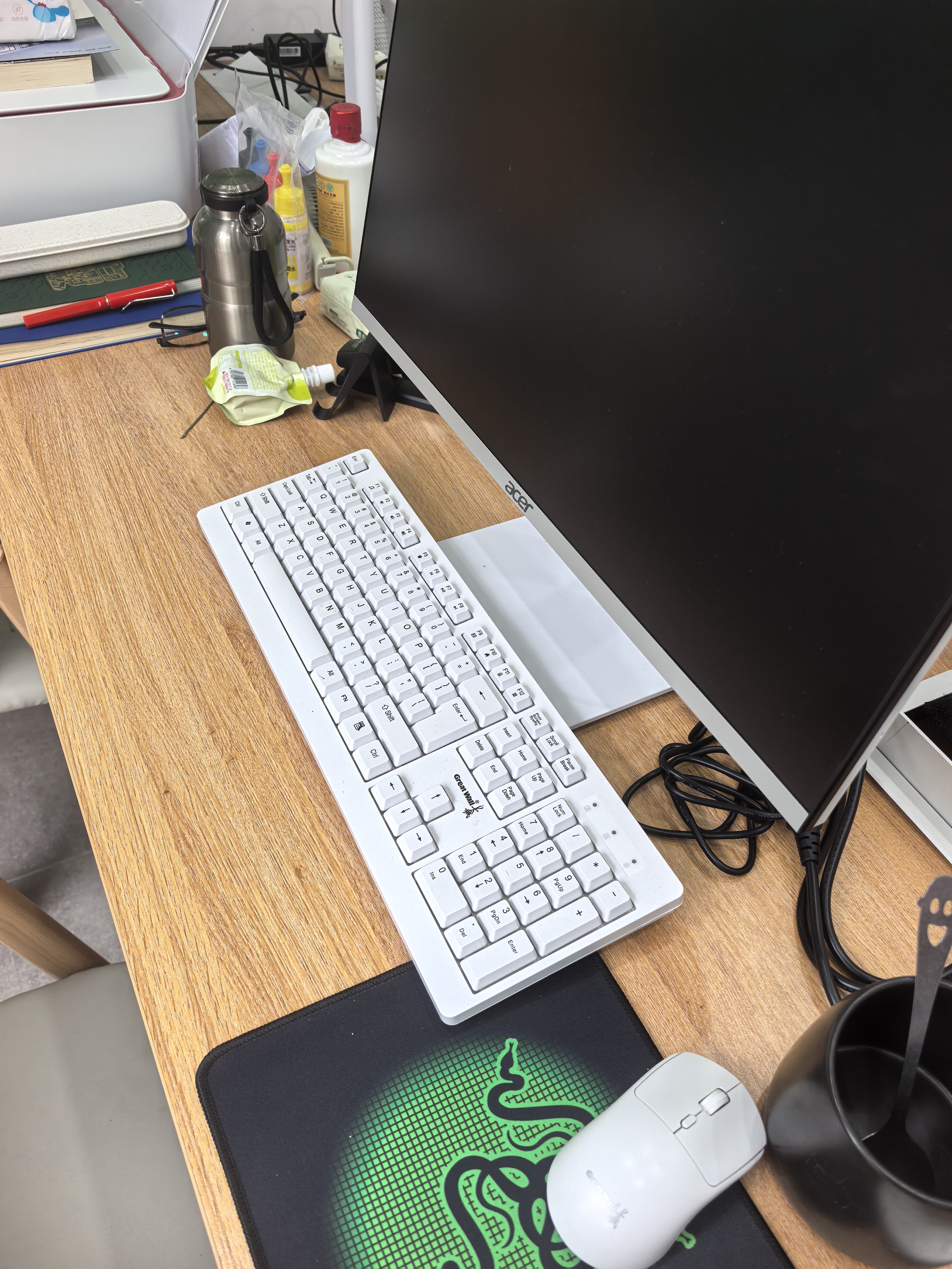 宏碁（acer）23.8英寸一体机台式电脑整机高配支持DeepSeek办公家用游戏 英特尔全新四核N150 16G 256G SSD 实拍图