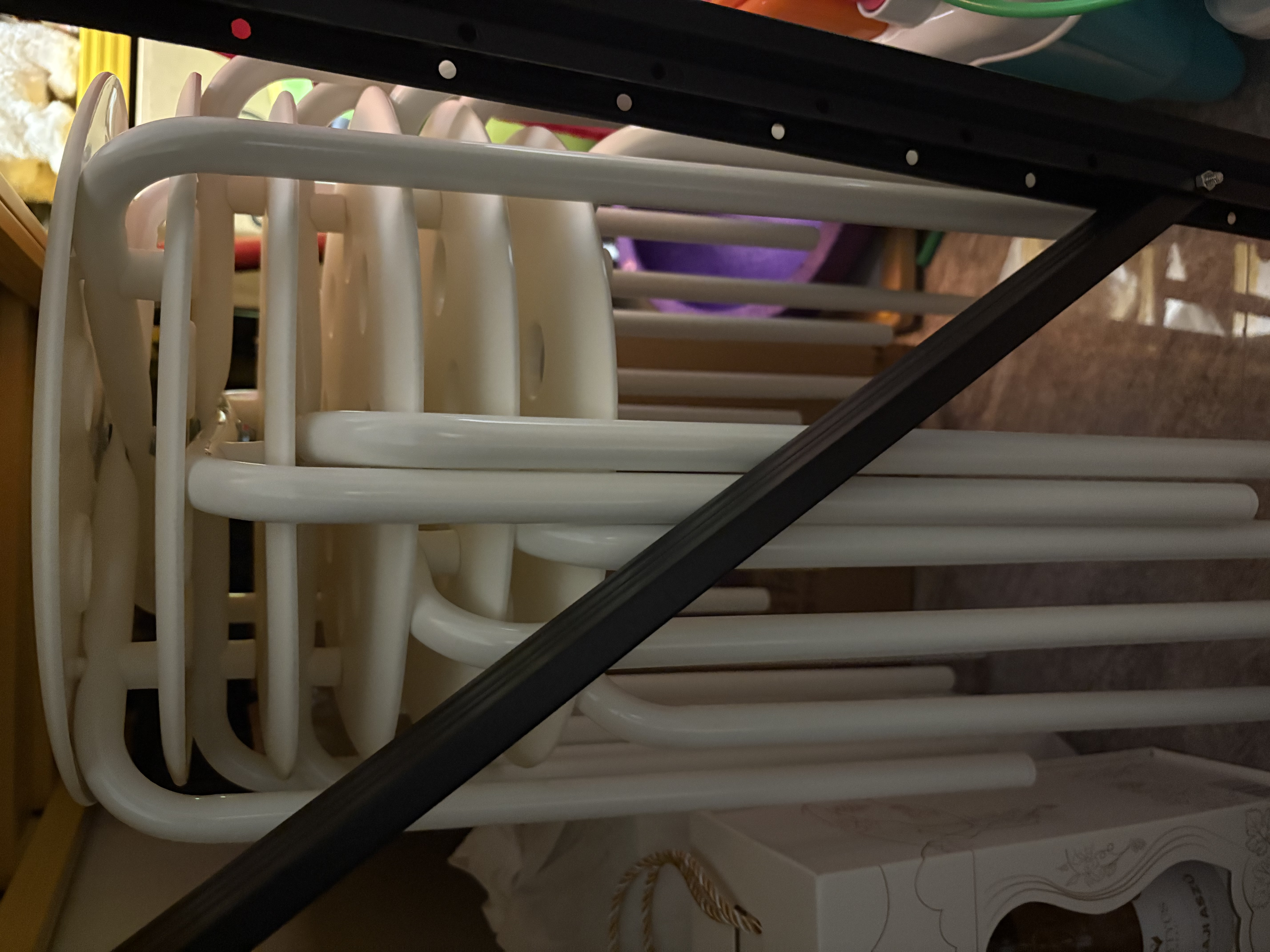 宜家（IKEA）MARIUS玛留斯可叠放塑料凳子加厚家用简易侘寂风餐椅圆凳 白色45cm 实拍图