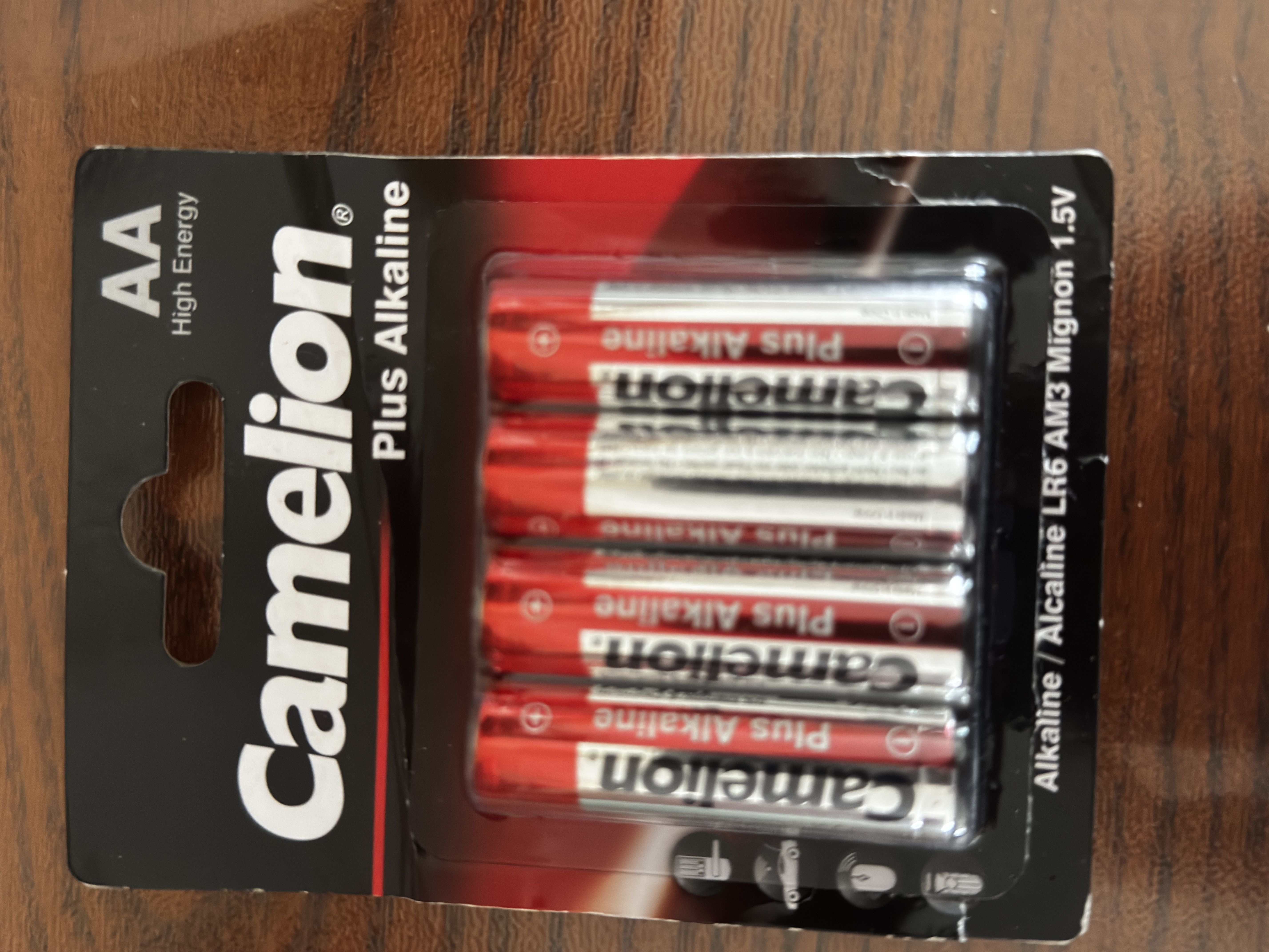 飞狮（Camelion）5号/AA/LR6 碱性电池 4节 鼠标/血压计/玩具/相机/指纹锁/话筒/血氧仪/耳温枪/应援粉丝灯牌 实拍图